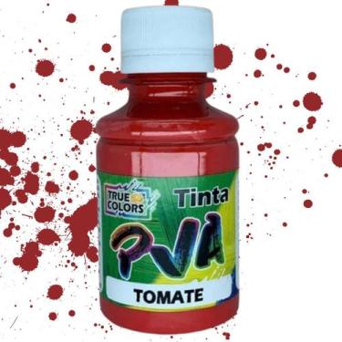 Imagem de Tinta Pva Fosca 100ml True Colors - Cores Quentes, TOMATE - 7164