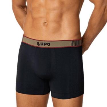 Imagem de Cueca Lupo Boxer Microfibra Sem Costura 766-024, Preto, G