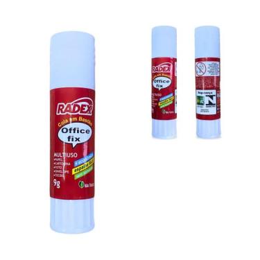 Imagem de Cola Bastão 9g Radex Multiuso Secagem Transparente 1 Unidade - Cola Ba