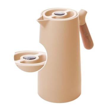 Imagem de Garrafa Térmica Wolff com Termômetro (1 Litro) Bege, Bege