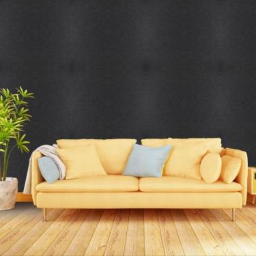 Imagem de Papel de Parede Adesivo Autocolante Decorativo Preto 10 METROS 2 ROLOS