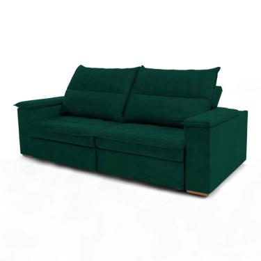 Imagem de Sofá Retrátil Reclinável Casal 2 Lugares 2,70m California Veludo - Loja Sheep