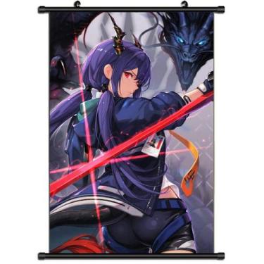 Imagem de Pôster de pintura de parede em tela Arknights Texas Anime 40x60cm - yi