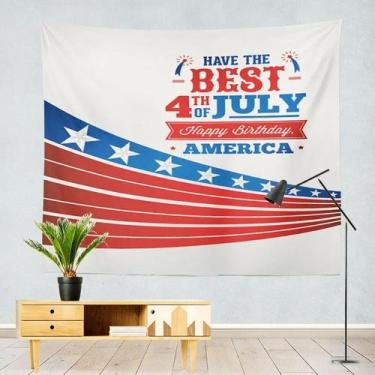 Imagem de Tapeçaria de parede 4 de julho Pintura estética de sala 280x150cm - yi