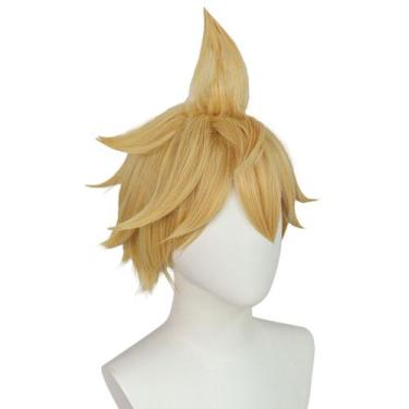 Imagem de Peruca de cosplay Hatsune Miku Kagamine Lens para cabelo sintético - y