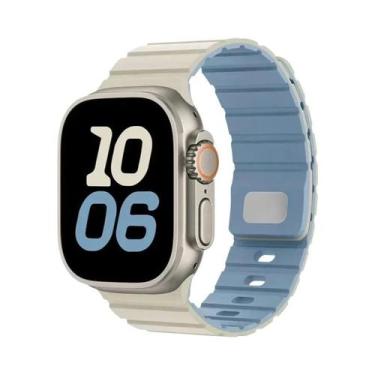 Imagem de Pulseira Magnética De Silicone Para Apple Watch 46/42mm 49mm 44mm 45mm