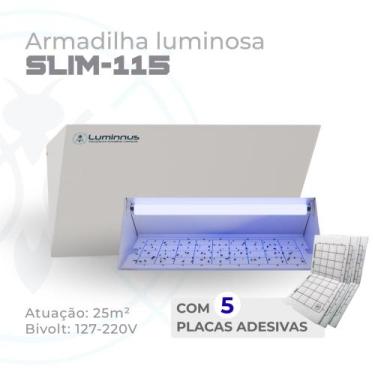 Imagem de Pega Mosca Slim 115 1 Lâmpada 15W - Luminnus, Branco, Bivolt