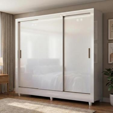 Imagem de Guarda Roupa Solteiro 3 Portas de Correr e 2 Gavetas Roma - Santos And