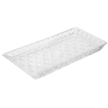 Imagem de Travessa De Cristal Sintra Retangular 28x13,5cm Vidro Para Petisco Ban
