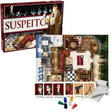 Imagem de Jogo De Tabuleiro Suspeito e Detetive Pais E Filhos - Pais & Filhos