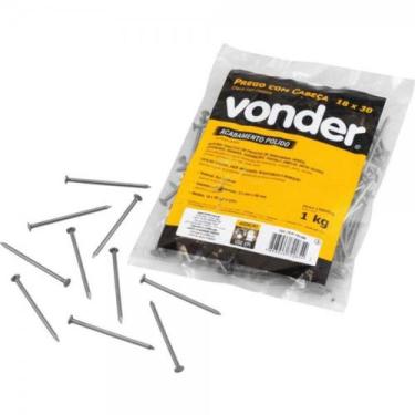 Imagem de Prego com Cabeça 18 x 30 (2,3/4 x 10) Polido 1 Kg Vonder