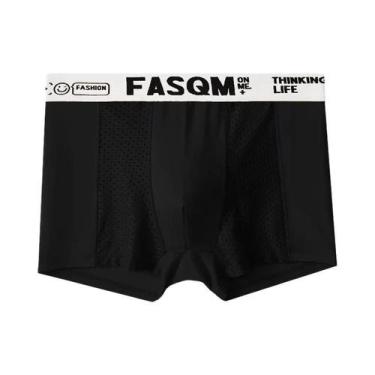 Imagem de Cuecas Boxer Masculinas plus Size L-6XL De Malha De Seda Gelada, Ajust