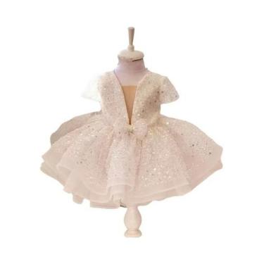 Imagem de Vestido De Festa Tutu Com Lantejoulas Para Meninas, Vestido De Dama De