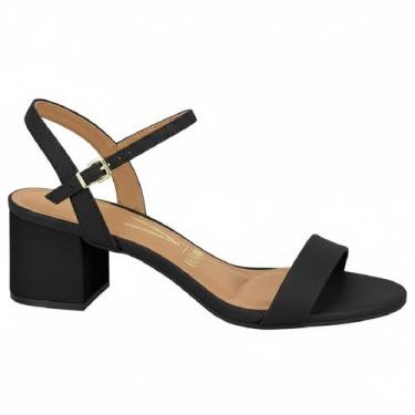 Imagem de Sandália Vizzano Tradicional Pelica Conforto, Estilo E Elegância, Pret