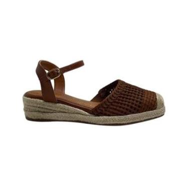 Imagem de Sandália Valentina Feminina 509044 Marrom-Feminino