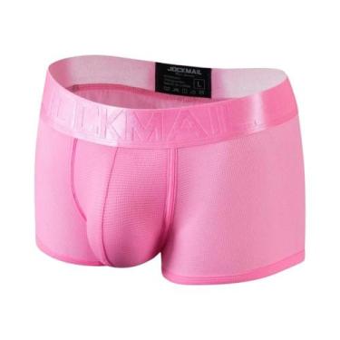 Imagem de Cuecas Boxer Masculinas Fluorescentes Esportivas Em Malha Respirável T