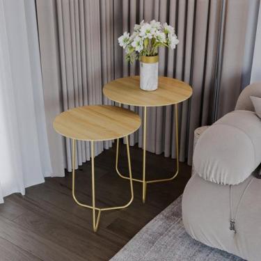 Imagem de Conjunto Mesa Lateral de Canto Trude 55cm X 45cm X 45cm - Previlege