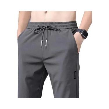 Imagem de Calças Masculinas De Seda Gelada Para Negócios E Casual 2023 Verão Pre