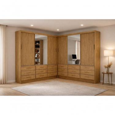 Imagem de Closet 6 Portas 18 Gavetas Domus Plus - Grand Line