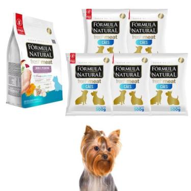 Imagem de Kit Com 5 Ração Fórmula Natural Super Premium Fresh Meat Para Cães Fil
