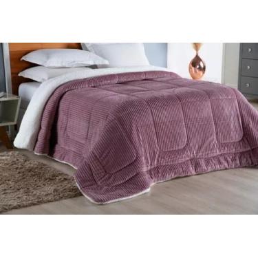 Imagem de Cobredom Canelado King Edredom Sherpa Lã De Carneiro Macio - Guilherme