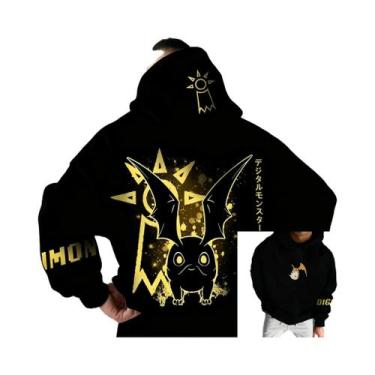 Imagem de Hoodie Unissex Oversize Com Estampa Gráfica De Anime Digimon, Suéter C