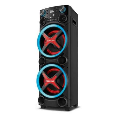 Imagem de Caixa de Som Mondial Bluetooth 5.3 com Luzes LED 2200W RMS APP Bivolt 