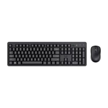 Imagem de Combo Teclado e Mouse Sem Fio Trust ODY II, 1600 DPI, Pilhas Inclusas,
