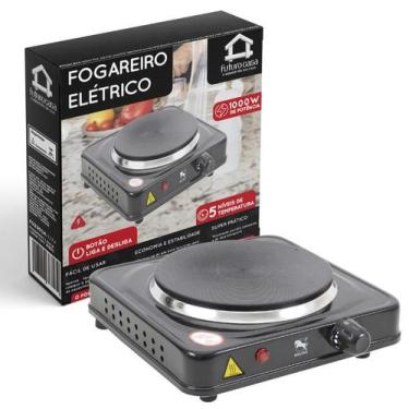 Imagem de Fogão Elétrico Portátil 1 Boca 1000w Cooktop Mesa Camping 127v/220v - 