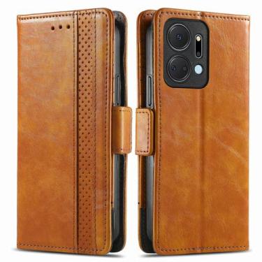 Imagem de Capa de telefone LOYWIN Flip Leather Wallet com RFID para Honor X7a