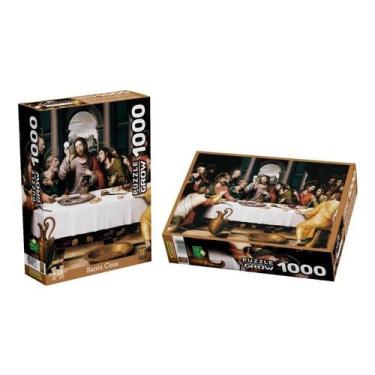 Imagem de Quebra-cabeça 1000 Peças Santa Ceia - Grow - Congratulations Store