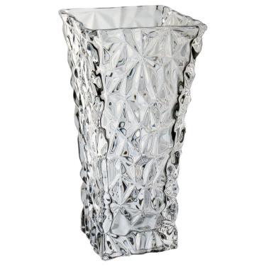 Imagem de VASO DECORATIVO ENFEITE PLANTA RETANGULAR VIDRO 29x15x15cm TRANSPARENTE