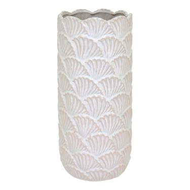 Imagem de VASO DECORATIVO ENFEITE PLANTA CERÂMICA 33x15x15cm BEGE