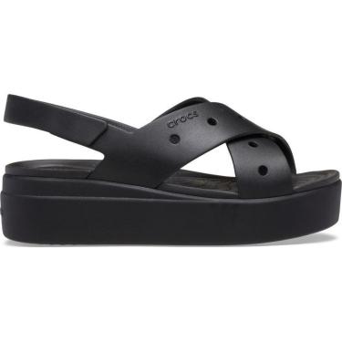 Imagem de Sandália Crocs Brooklyn 4U Cross Strap Sandal Black-Unissex