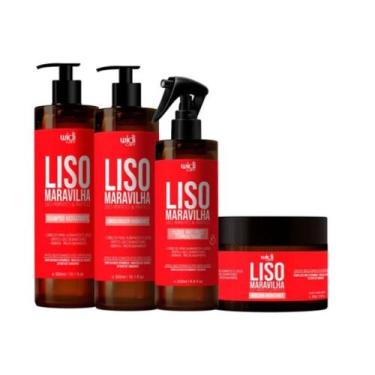 Imagem de Kit  da Widi Care Liso Maravilha Shampoo +Condicionador +Mascara +Flui