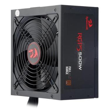 Imagem de Fonte de alimentacao gamer redragon 500w reais 80plus bronze gcps0011