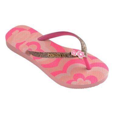 Imagem de Chinelo havaianas slim glitter ii infantil menina 4146976, Blossom, Ro