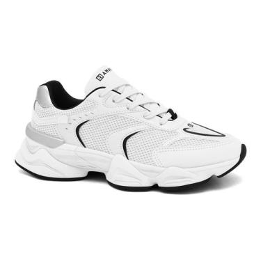 Imagem de Tenis ramarim feminino 25-90205, Branco, Preto, Prata, 38