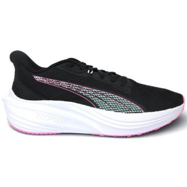 Imagem de Tênis Puma Darter Pro Feminino, Black, Pink pixel, Mint melt, 34