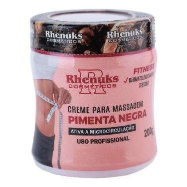 Imagem de Creme Pimenta Negra Naturalredutor Gorduras Massagem Medidas - gel red