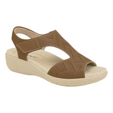 Imagem de Sandália Feminina Piccadilly Anabela Fascite 239030, 35, Mascavo