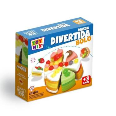 Imagem de Brinquedo Massinha De Modelar Bolo C/ Molde Divertida Toymix - VMP