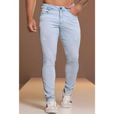 Imagem de Calça Jeans Masculina Pitbull Lançamento Ref 87072, Azul, 46