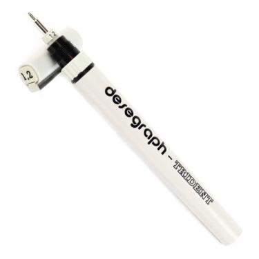 Imagem de Caneta Nanquim Desegraph 1.2mm + Nanquim 20ml + Detergente - Trident
