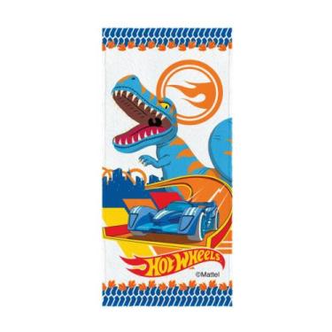 Imagem de Toalha banho Felpuda Estampada Hot Wheels  60cmx1,20m - Lepper