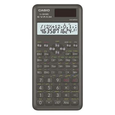 Imagem de Calculadora Científica Casio FX-991MS 12 Dígitos com Tampa Protetora e Manual de Instruções Preto