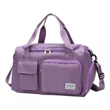 Imagem de Bolsa Mala Viagem Academia Grande Compartimento De Mão - transversal, 