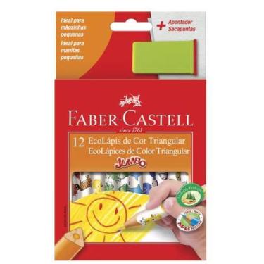 Imagem de Lápis de Cor Jumbo Triangular 12 Cores, Faber-Castell
