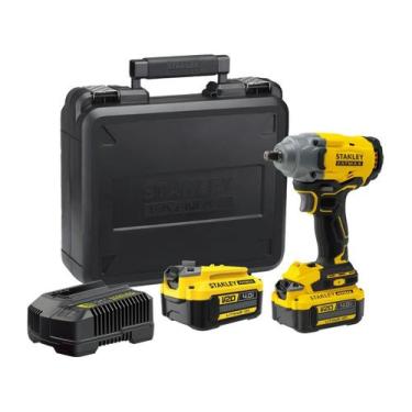 Imagem de Chave de impacto 1/2 20v brushless 02 baterias 4ah carregador 220v com