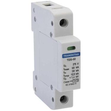 Imagem de Dispositivo de Proteção Contra Surtos 65kA Monopolar 275V Branco Tramo